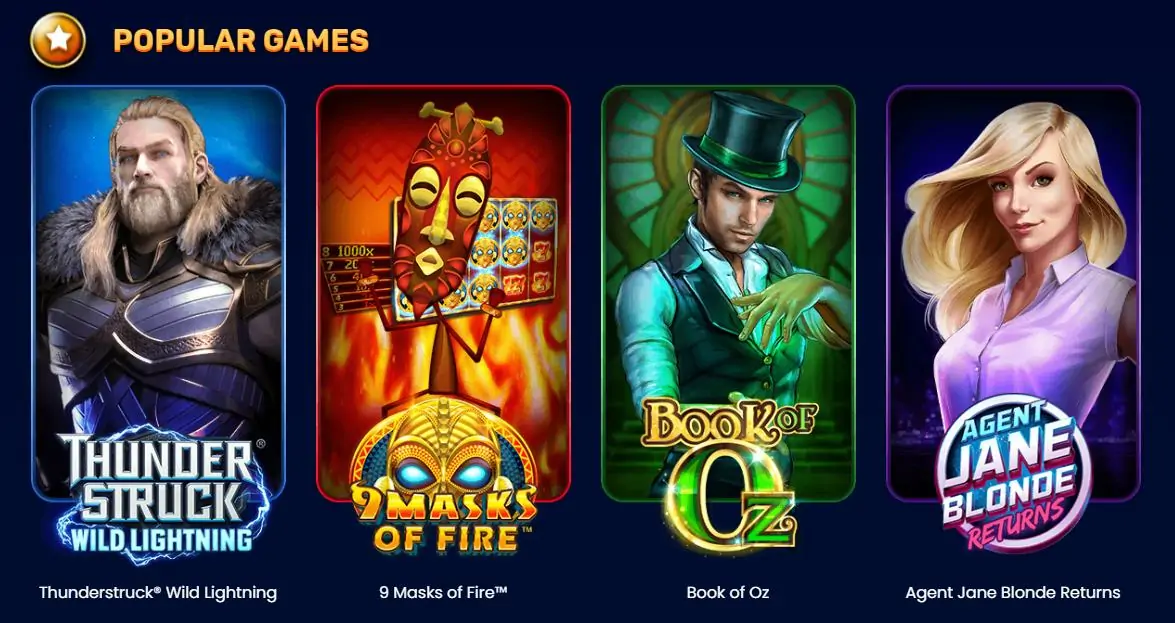yukon gold casino popular games